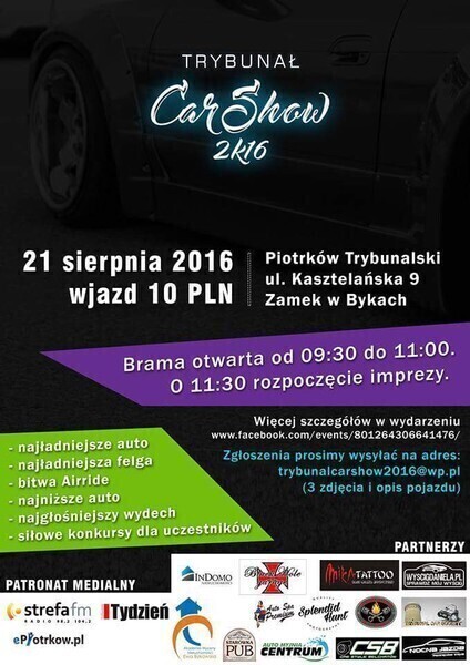 Trybunał Car Show w Piotrkowie
