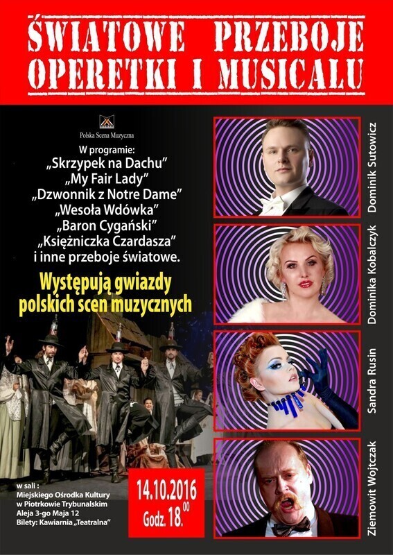 Przeboje operetki i musicalu wkrótce w MOK-u