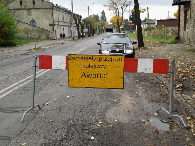 Zamknięty przejazd na Roosevelta AKTUALIZACJA