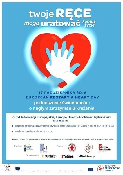 Zdjęcie 1: W poniedziałek będziemy obchodzić Europejski Dzień Przywracania Czynności Serca
