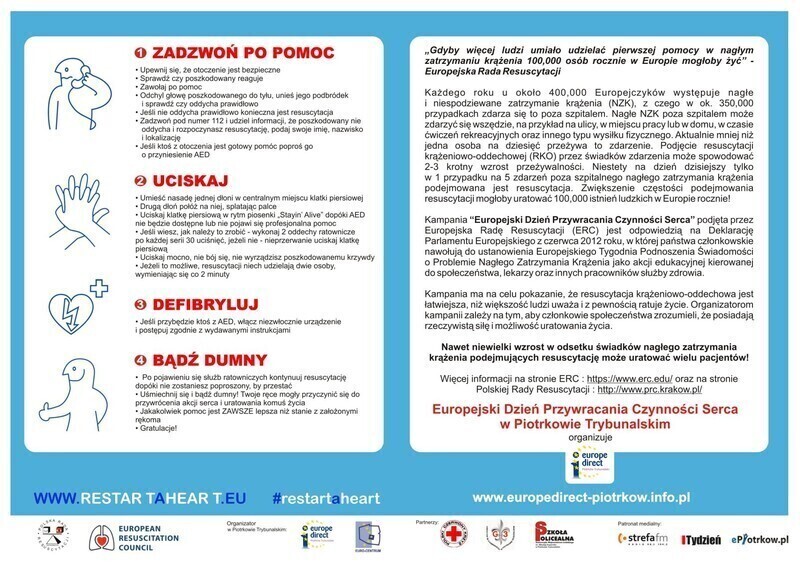 Zdjęcie 2: W poniedziałek będziemy obchodzić Europejski Dzień Przywracania Czynności Serca