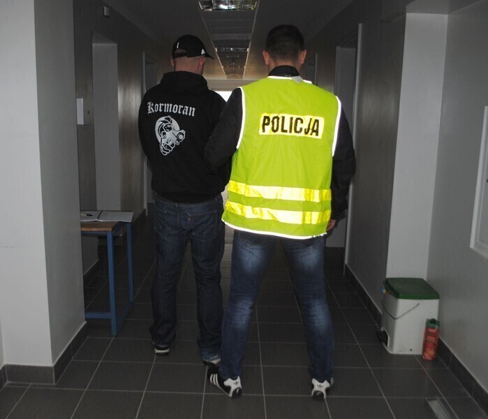 Kibic wpadł z marihuaną