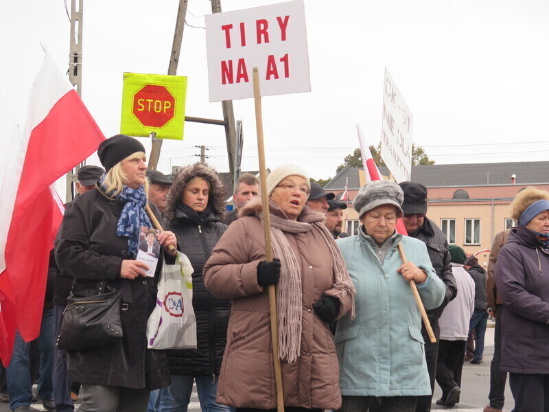Chcemy po prostu normalnie żyć - w Srocku protestują