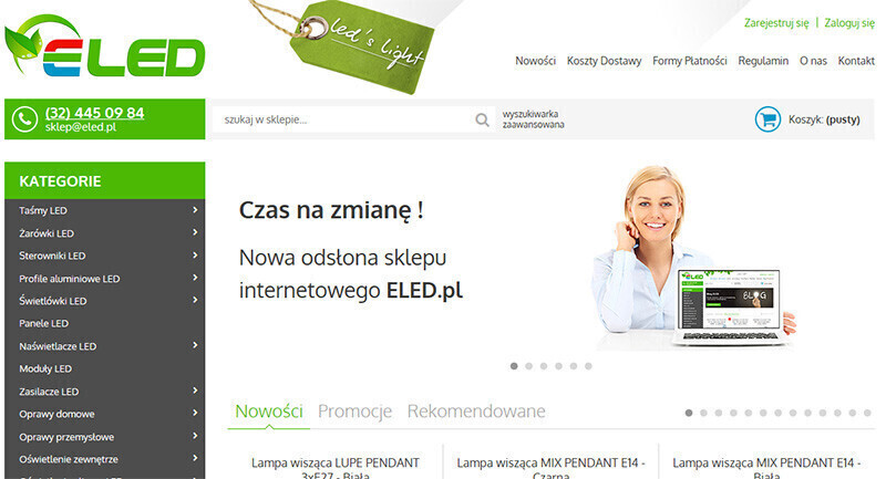 Oświetlenie LED w nowej odsłonie - zobacz ELED.pl