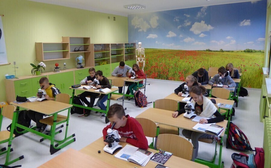 Zdjęcie 1: Uczniowie z Krzyżanowa mają ekopracownię