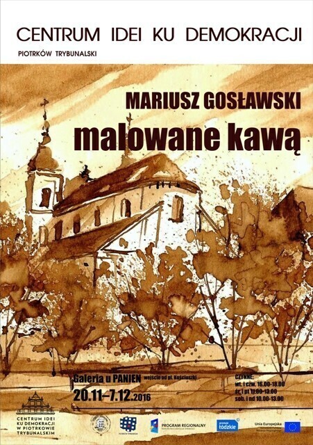 Malowane kawą. Wystawa w Galerii U Panien