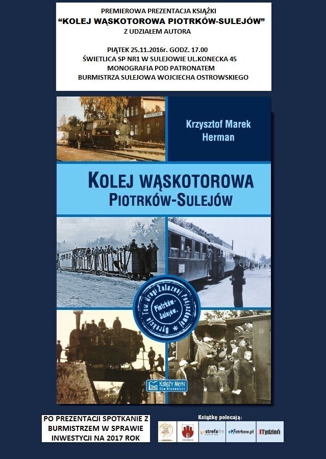 Sulejowska premiera książki o kolejce