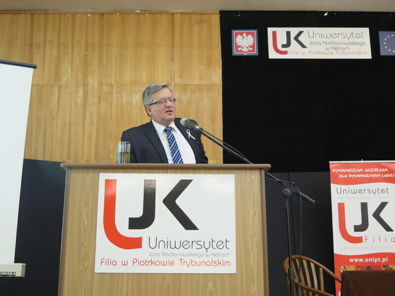 Zdjęcie 8: Bronisław Komorowski z wykładem na UJK