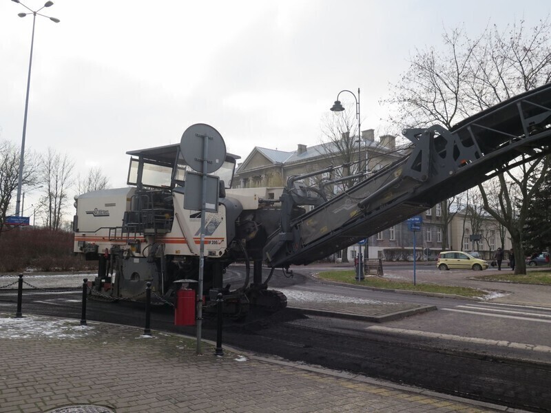 Zdjęcie 1: Fragment al. 3 Maja zamknięty dla ruchu 