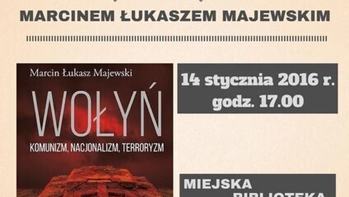 Spotkanie z piotrkowianinem Marcinem Łukaszem Majewskim