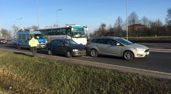 Zderzenie dwóch fordów pod Piotrkowem 