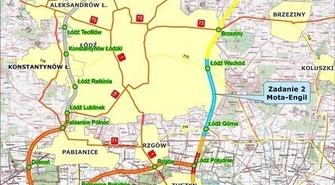 Zobacz mapkę sytuacyjną budowy odcinka autostrady A-1 Stryków – Tuszyn