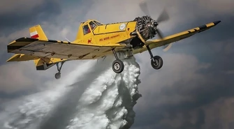 Samolotem do pożaru - Święto Strażaka w Wolborzu 