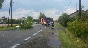 Nawałnica znowu  zrywała dachy 