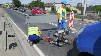 Utrudnienia na moście w Sulejowie 