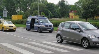 Kolizja na przejściu dla pieszych przy „Chrobrym”