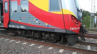 W Rozprzy wykoleił się pociąg 