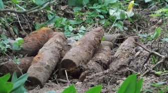 Podczas prac ziemnych znalazł pociski z II wojny światowej 