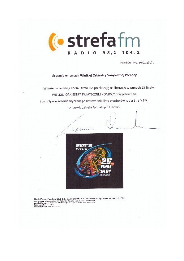 Chcesz poprowadzić Strefę Aktualnych Hitów Weź udział w licytacji