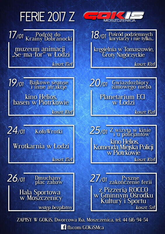 Zdjęcie 1: Sportowo i edukacyjnie z GOKiS w Moszczenicy