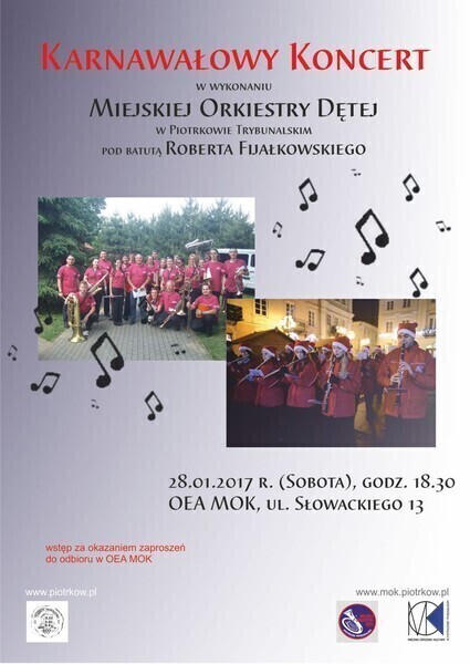 Zapraszają na Koncert Karnawałowy