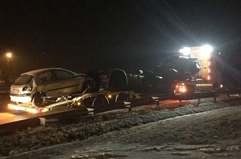 Zdjęcie 3: Kilkanaście godzin usuwali skutki karamboli 