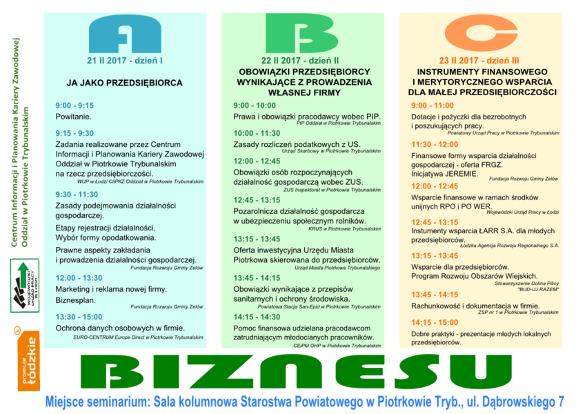 ABC Biznesu. Seminarium dla przyszłych przedsiębiorców