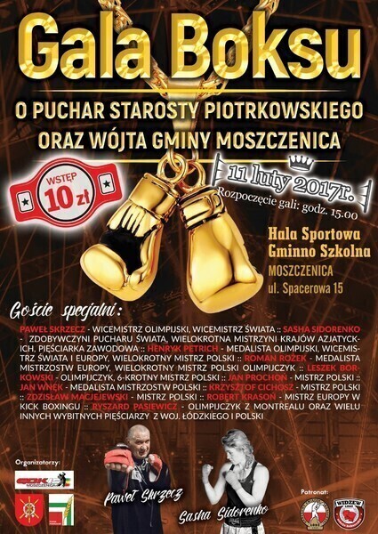 Tym razem skrzyżują rękawice w Moszczenicy