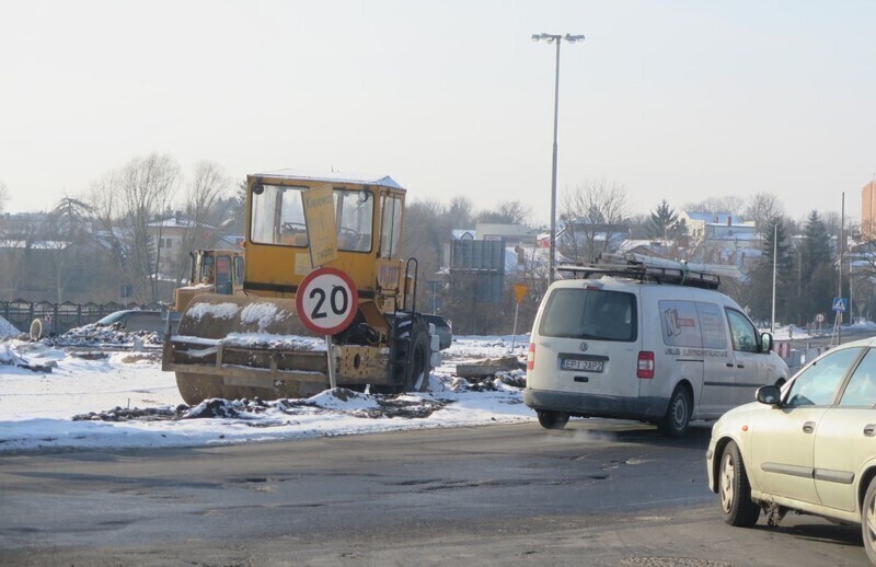 Zdjęcie 2: Rondo Sulejowskie. Prace wstrzymano 