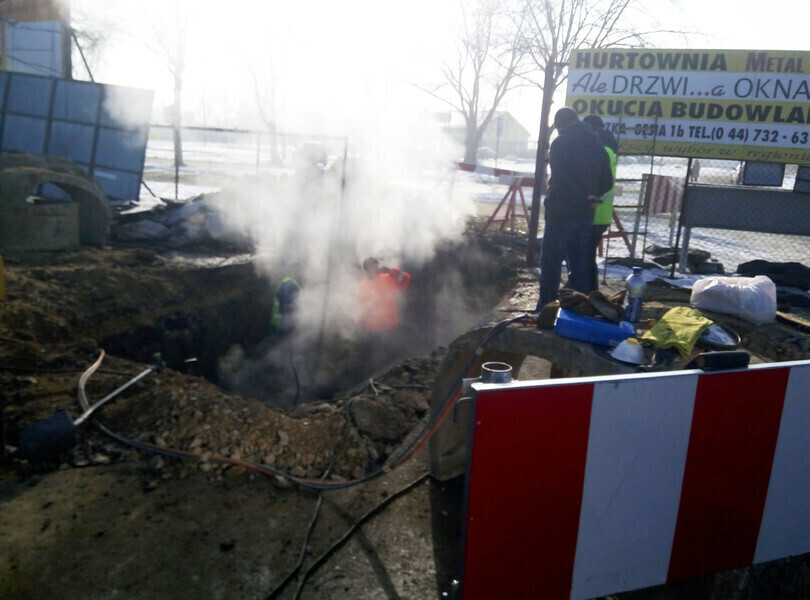 Uwaga Przerwa w dostawie ciepła