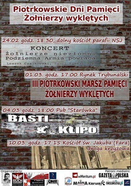 Zdjęcie 1: Droga krzyżowa, marsz, koncerty – wszystko ku pamięci „wyklętych” 