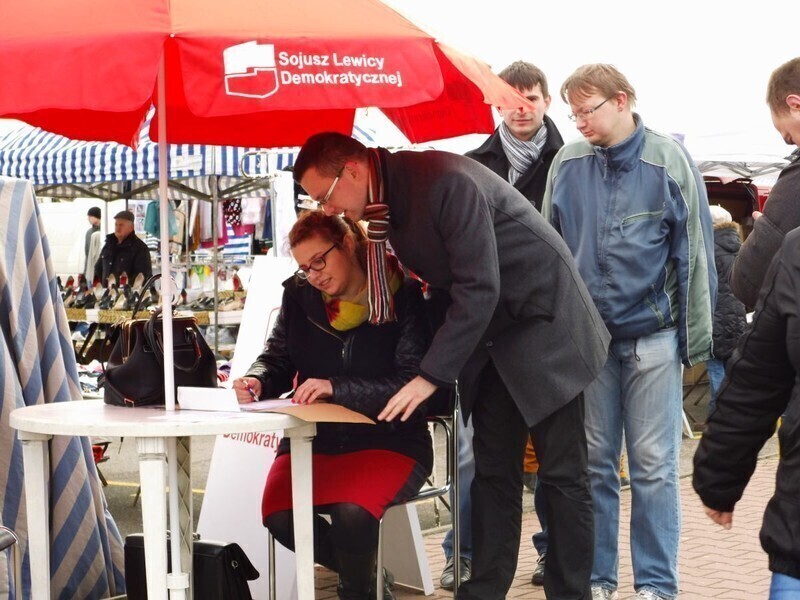 Na targowisku będą zbierać podpisy