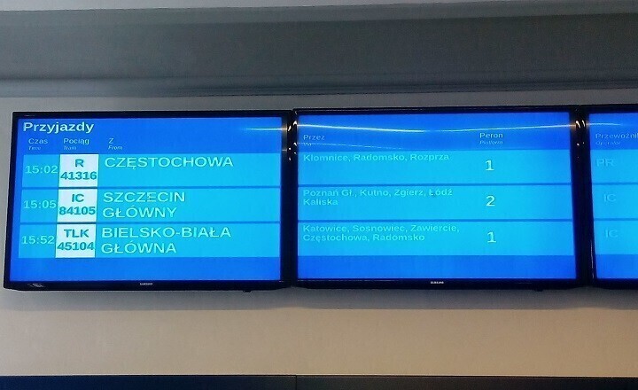 Pasażerowie skarżą się na wyświetlacze