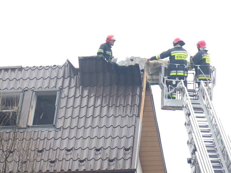 Pożar przy Zalesickiej