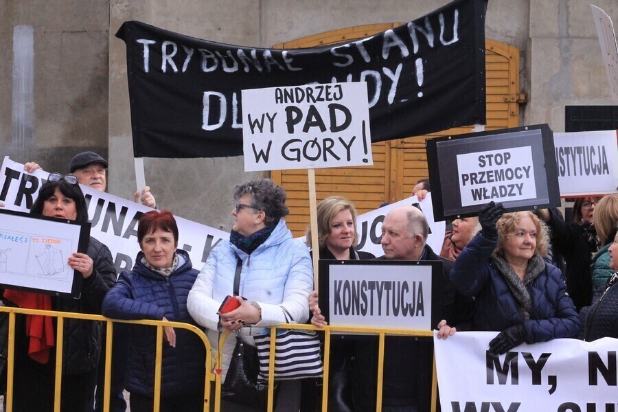 Protesty podczas wizyty prezydentów