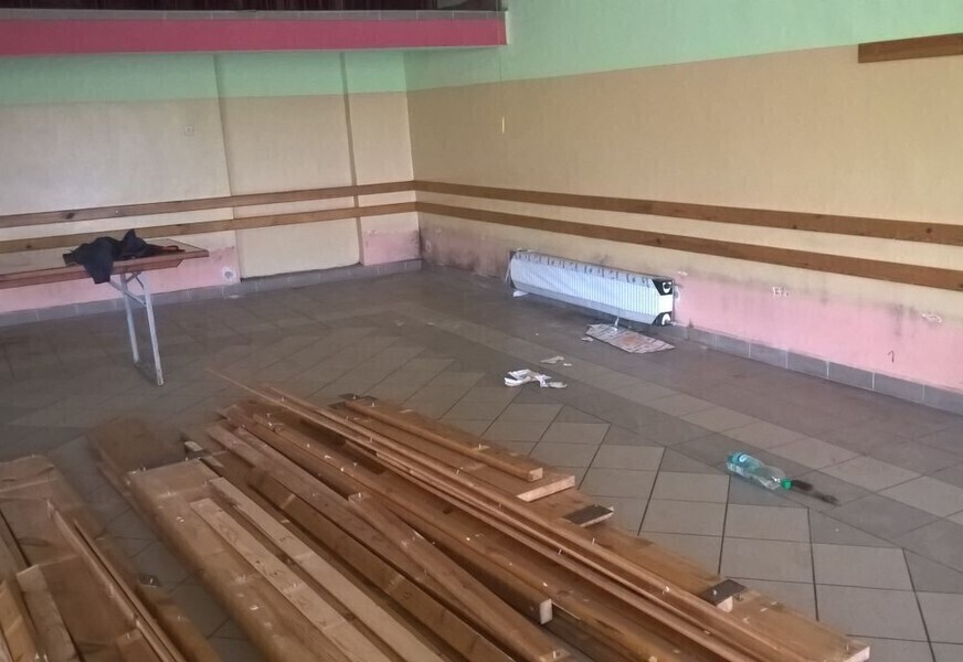 Trwa remont w Domu Ludowym w Krężnej