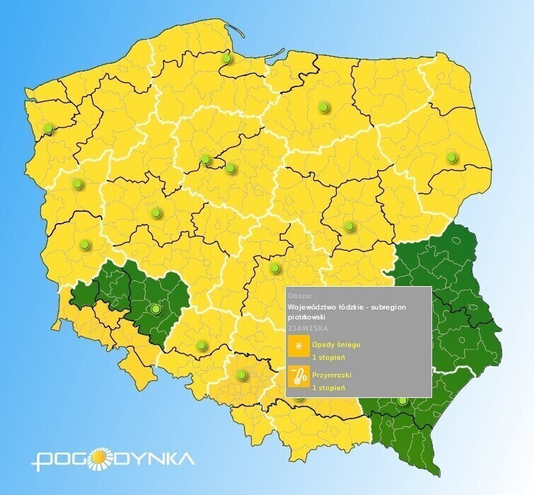 IMGW ostrzega - będzie jeszcze padać śnieg