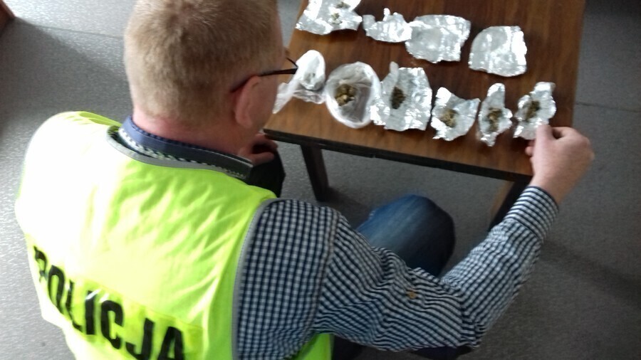 Skontrolowali mitsubishi znaleźli biały proszek i marihuanę