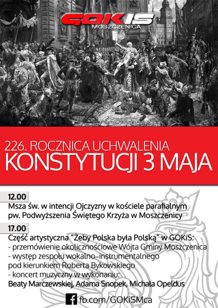 Święto Konstytucji 3 Maja w Moszczenicy