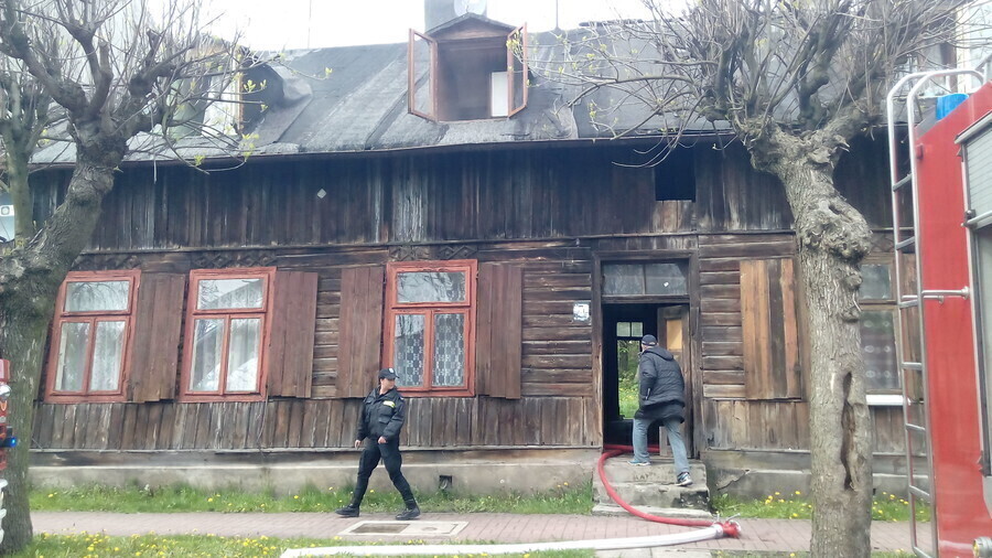 Pożar domu na Garbarskiej