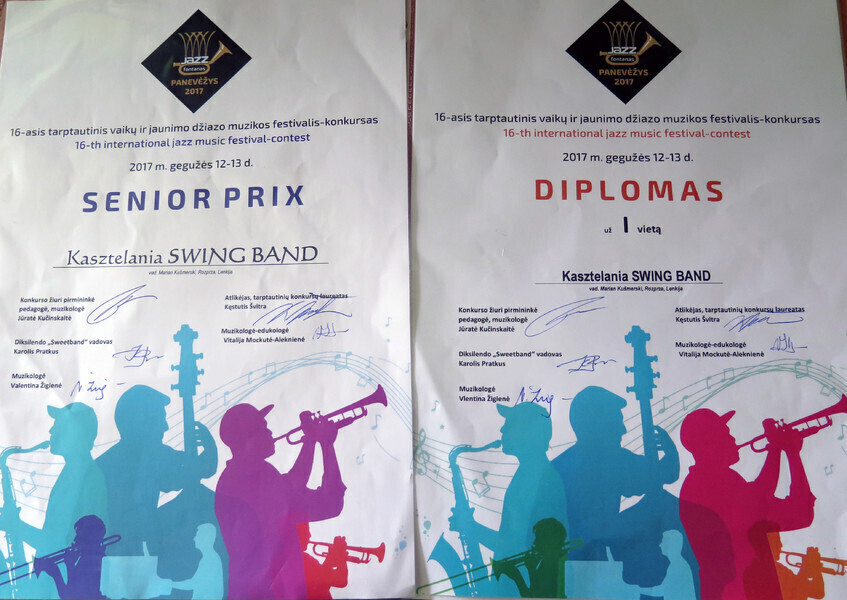 Kasztelania Swing Band z pierwszym miejscem na międzynarodowym festiwalu