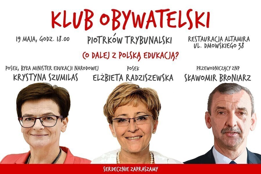 Co dalej z polską edukacją Klub Obywatelski zaprasza