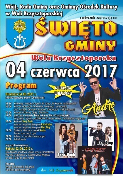 Święto Gminy Wola Krzysztoporska coraz bliżej