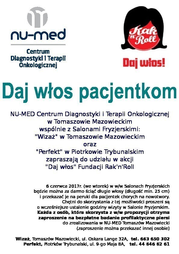 Zetnij włosy i pomóż chorym na raka