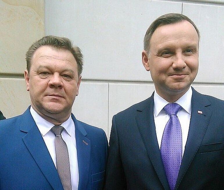 Wójt Roman Drozdek na spotkaniu samorządowców z prezydentem