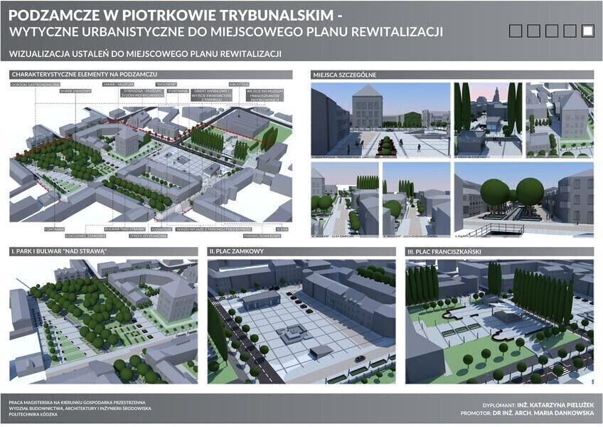 Magisterka z rewitalizacji Piotrkowa do oglądania w galerii