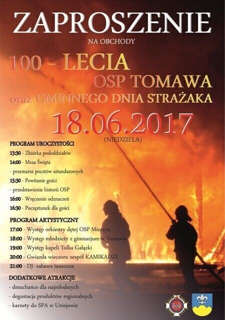 100-lecie OSP Tomawa oraz Gminny Dzień Strażaka