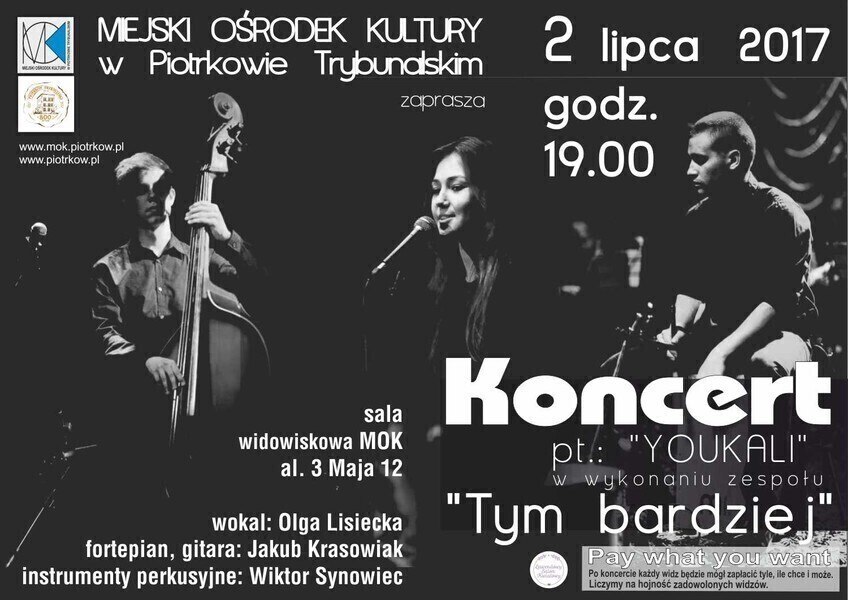 Zespół Tym Bardziej zagra i zaśpiewa w MOK-u