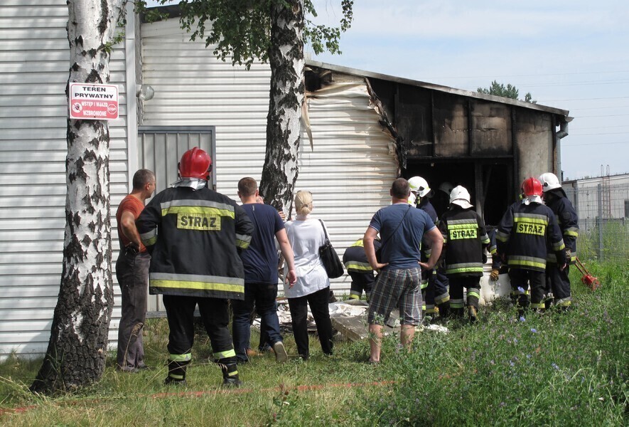 Pożar warsztatu samochodowego - AKTUALIZACJA