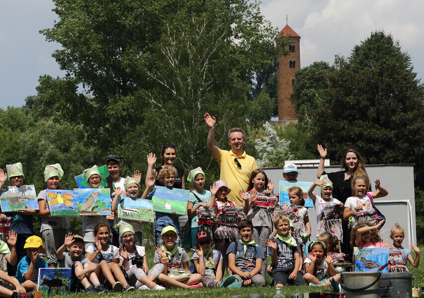 Kolorowa Lokomotywa ŁDK na szlaku